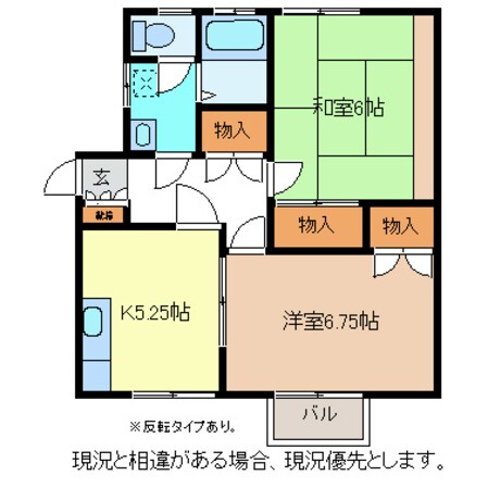 北長野駅 徒歩18分 1階の物件間取画像